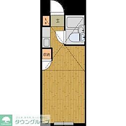 ビラ石神井公園 ワンルームの間取図画像