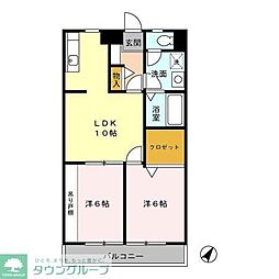 ピュアプレイス 2LDKの間取図画像