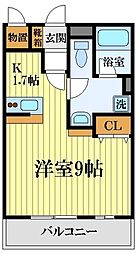 アルカンシエルセブン 1Kの間取図画像