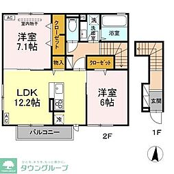 間取図画像 2LDK