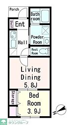 （仮称）南大泉5丁目AP 102 1階2Kの間取り