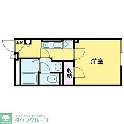 ザ・ハウス練馬桜台 3階1Kの間取り