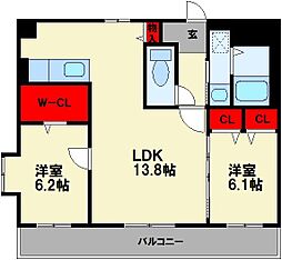 カーサ宮ノ前II 2階
