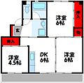 ビレッジハウスいなつき1号棟5階3.7万円