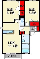 物件の間取り