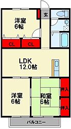 フレラオ 3LDKの間取図画像