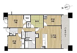 ロフティ木場シー・ガーデン 4LDKの間取図画像