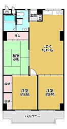 間取図画像 3LDK