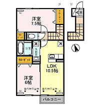 D－room本郷町 101 ｜ 富山県富山市本郷町325-2（賃貸アパート2LDK・2階・50.70㎡） その2