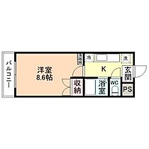 ポルタ西中野 206 ｜ 富山県富山市西中野町１丁目14-13（賃貸マンション1K・2階・23.80㎡） その2