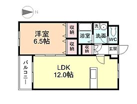 ドリーム・イースト　B棟 103 ｜ 富山県富山市新庄町340-2（賃貸マンション1LDK・1階・43.43㎡） その2