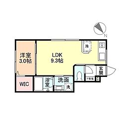 Lien otto 1LDKの間取図画像