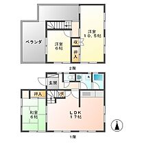 岐阜市折立貸家  ｜ 岐阜県岐阜市折立（賃貸一戸建3LDK・--・85.05㎡） その2