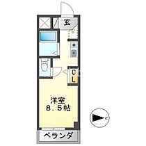 シャトー岐大 A  ｜ 岐阜県岐阜市古市場東町田（賃貸マンション1R・2階・18.16㎡） その2