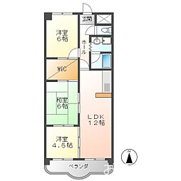 ソレイユ笠松 3LDKの間取図画像