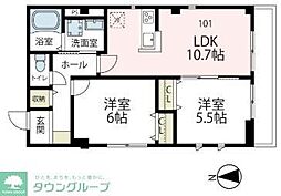 ヴィオーラ・K 2LDKの間取図画像