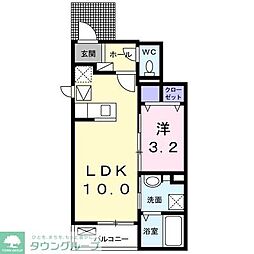 トゥットフェリーチェ湘南5 1LDKの間取図画像