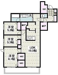 仮)湘南台1丁目メゾン 3LDKの間取図画像
