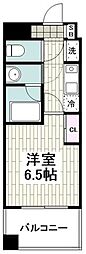 パティオ湘南 1Kの間取図画像