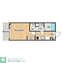 (仮称)ジーメゾン大和イースト 1Kの間取図画像