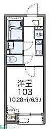 LEONEXT東海1 1Kの間取図画像