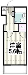 JR東海道本線 辻堂駅 徒歩10分の賃貸アパート 1階1Kの間取り