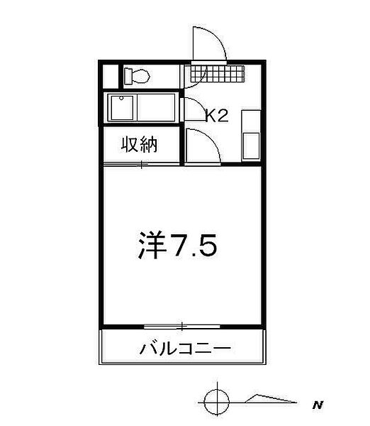 丸ビル 502｜広島県東広島市西条町西条東(賃貸マンション1K・5階・22.24㎡)の写真 その2