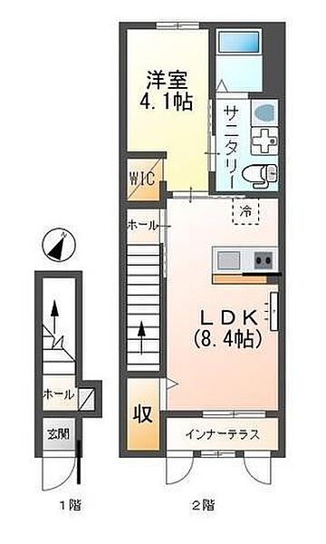 ファインヴィラVII 207｜広島県東広島市八本松町飯田(賃貸アパート1LDK・2階・38.80㎡)の写真 その2