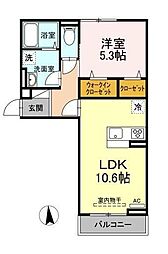間取図画像 1LDK