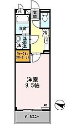 イミソーレ 1Kの間取図画像