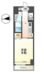 中央地所西条駅前ビル 1Kの間取図画像