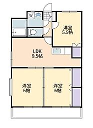 ピュアハウス樹 3LDKの間取図画像