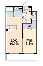 新築シャインパテオ 1LDKの間取図画像