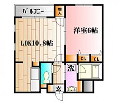 リベルテ 1LDKの間取図画像