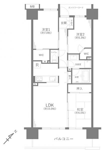 間取りを拡大表示