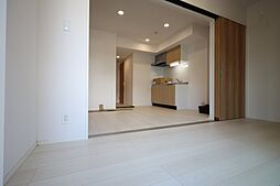 広島電鉄1系統 県病院前駅 徒歩4分の賃貸アパート 1階1LDKのリビング/ダイニング