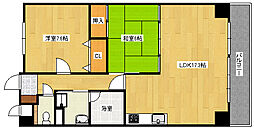 カームレスト・R 2LDKの間取図画像