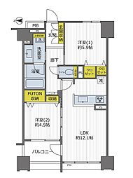 間取図画像 2LDK