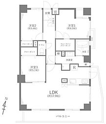 ソアブールM西落合 2LDKの間取図画像