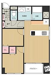 湯島ビル 2LDKの間取図画像