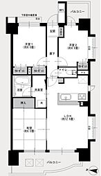日神パレステージ大山 3LDKの間取り