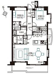 間取図画像 2LDK