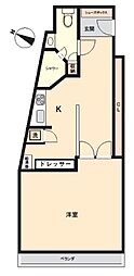 本郷春日マンション 1Kの間取図画像