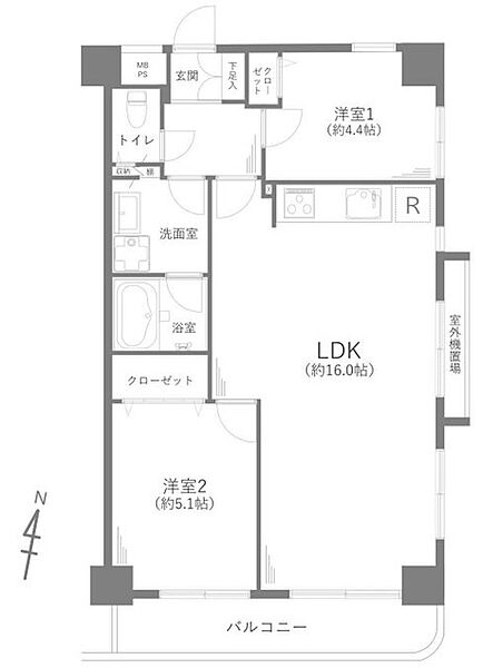 間取りを拡大表示