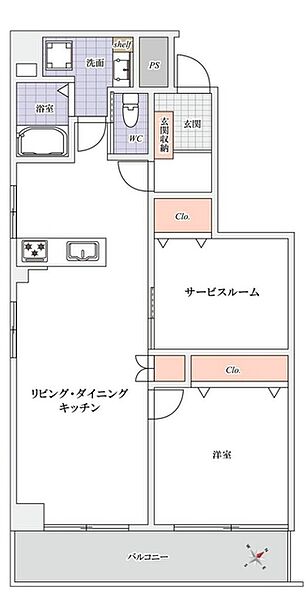 間取りを拡大表示