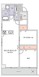 ウェルシャン第2池袋 1SLDKの間取図画像