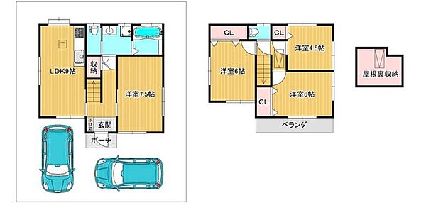 間取りを拡大表示