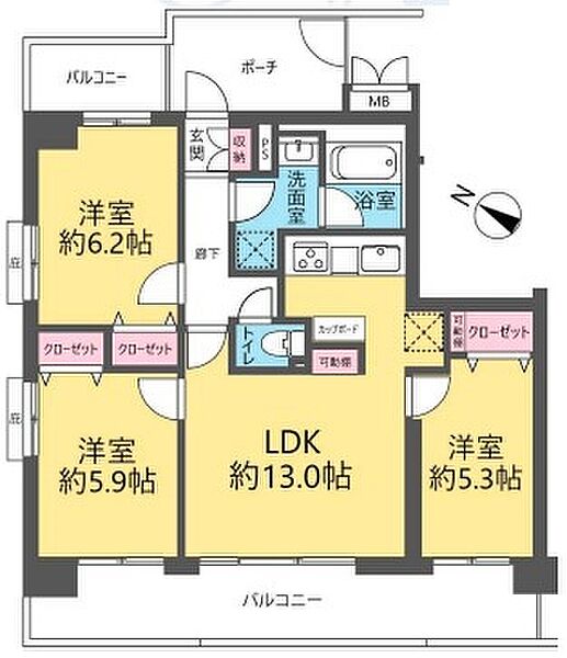 間取りを拡大表示