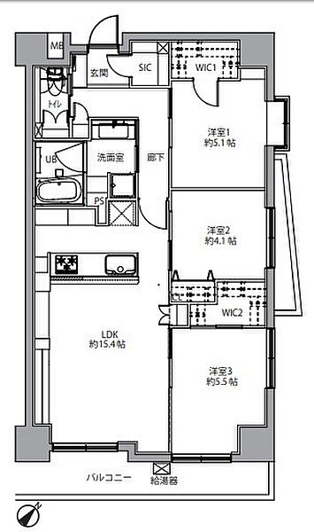 間取りを拡大表示