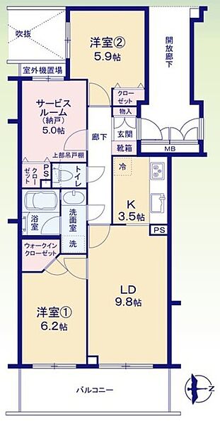 間取りを拡大表示